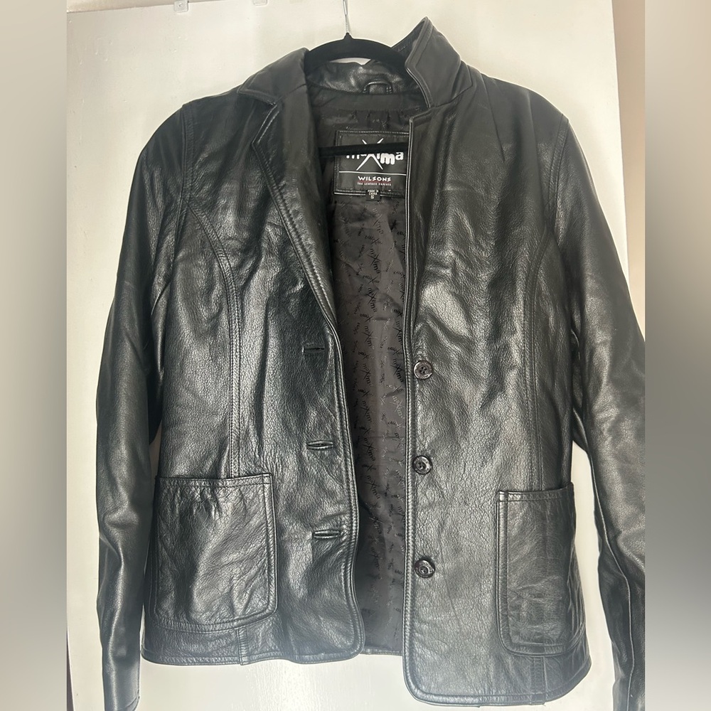 Maxima Wilsons Women's Black Leather Jacket